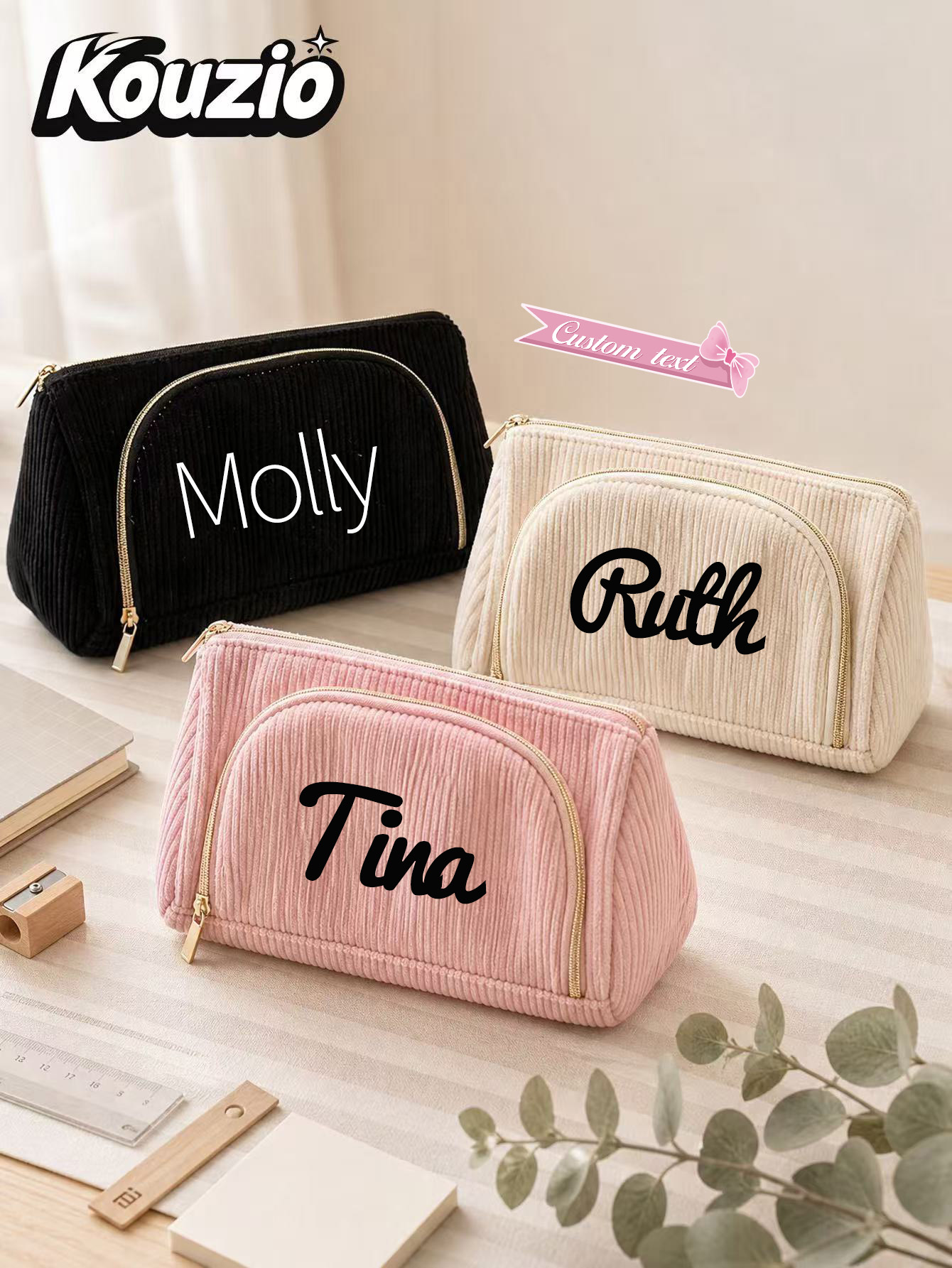 Estuche de Lápices de Pana con - Stationery Supplier reseña y precio